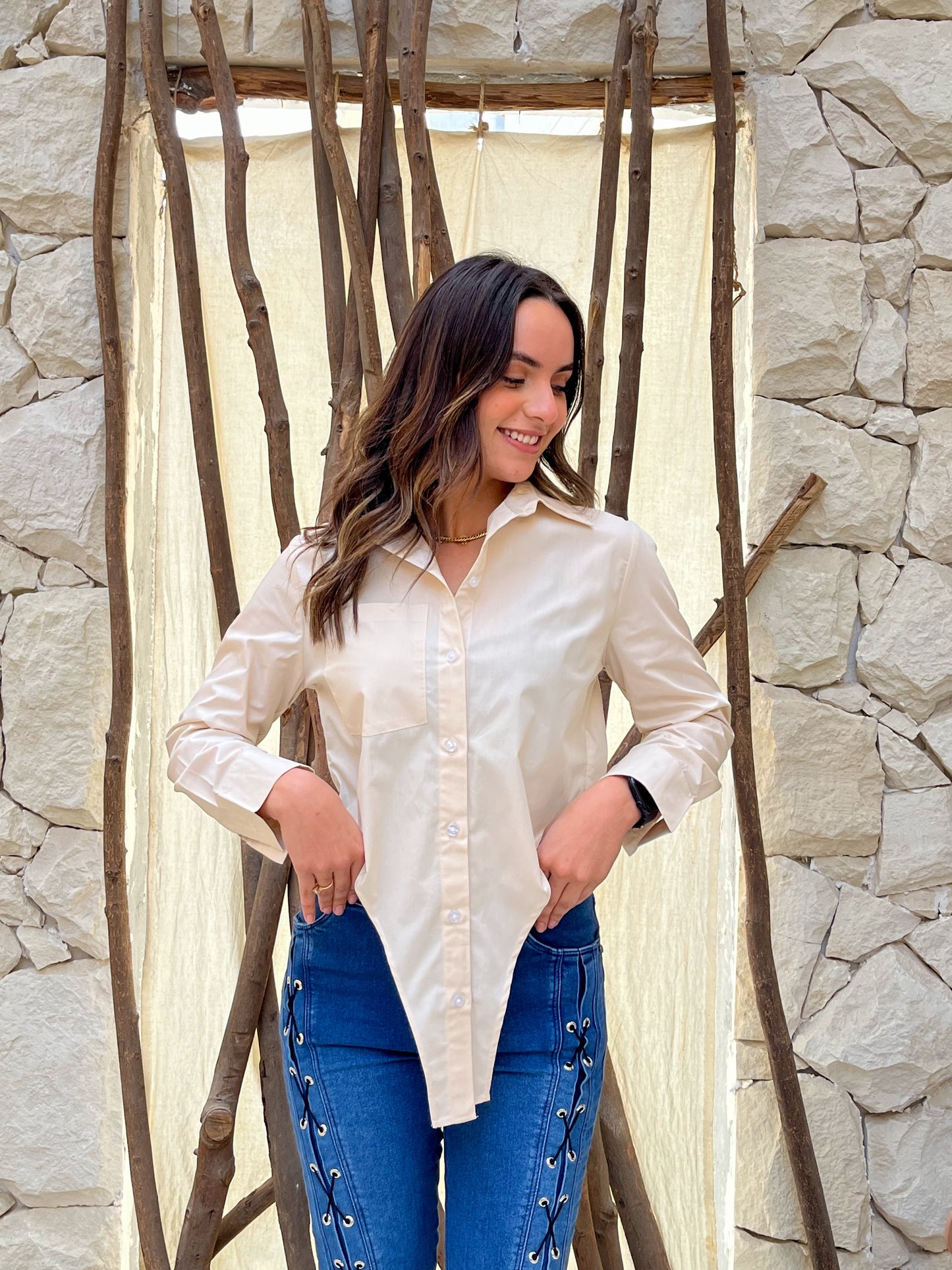 Mia Light Beige Shirt