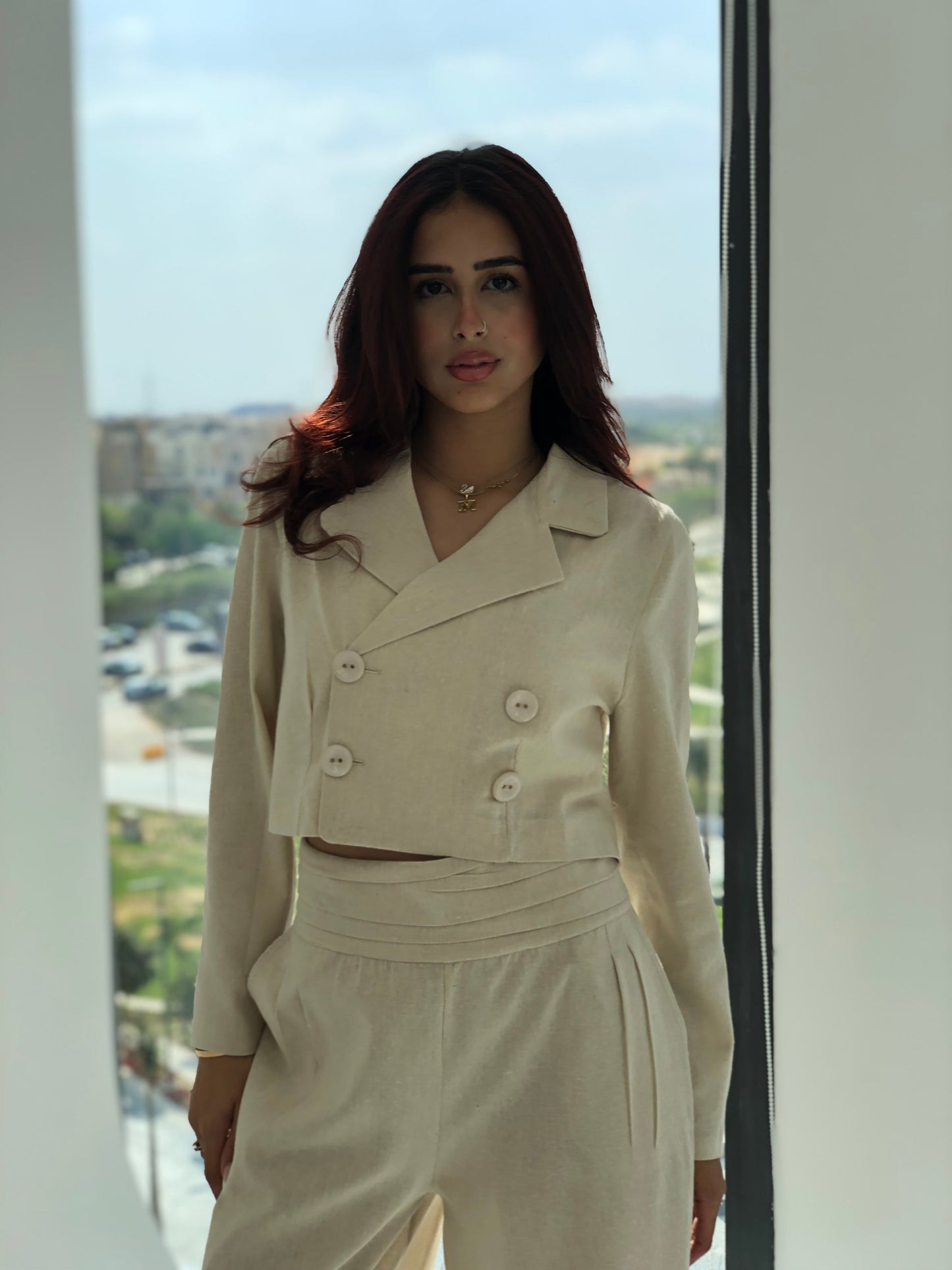 Sama Pure Linen Blazer