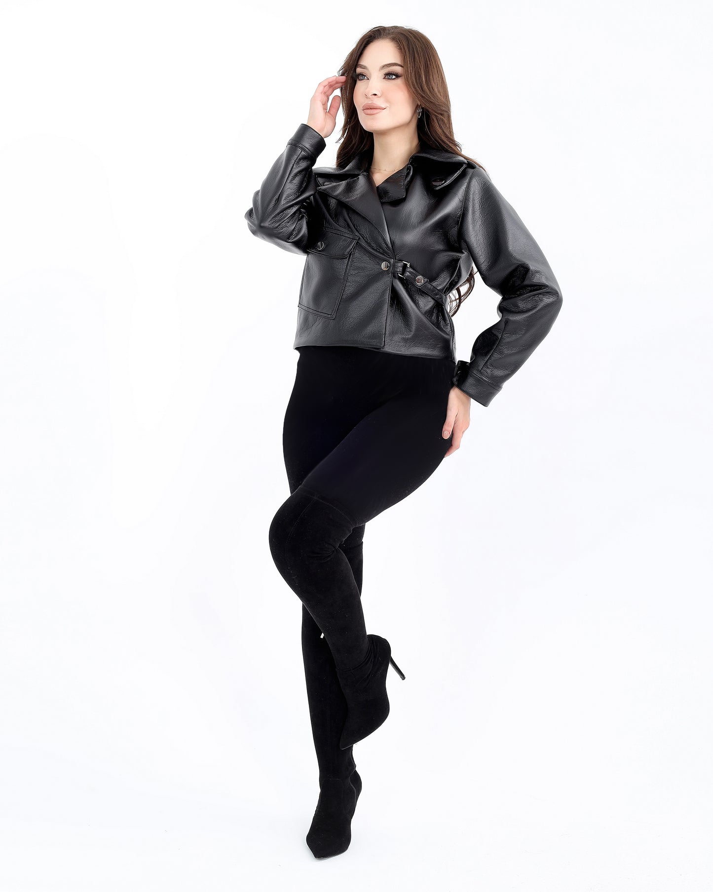 Short Leather Jacket – Bold and Versatile Style