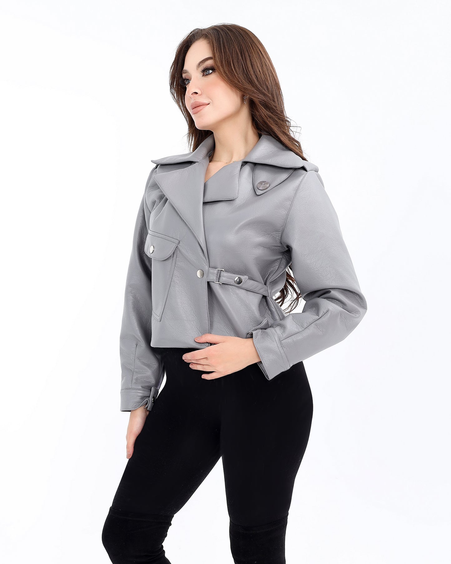 Short Leather Jacket – Bold and Versatile Style