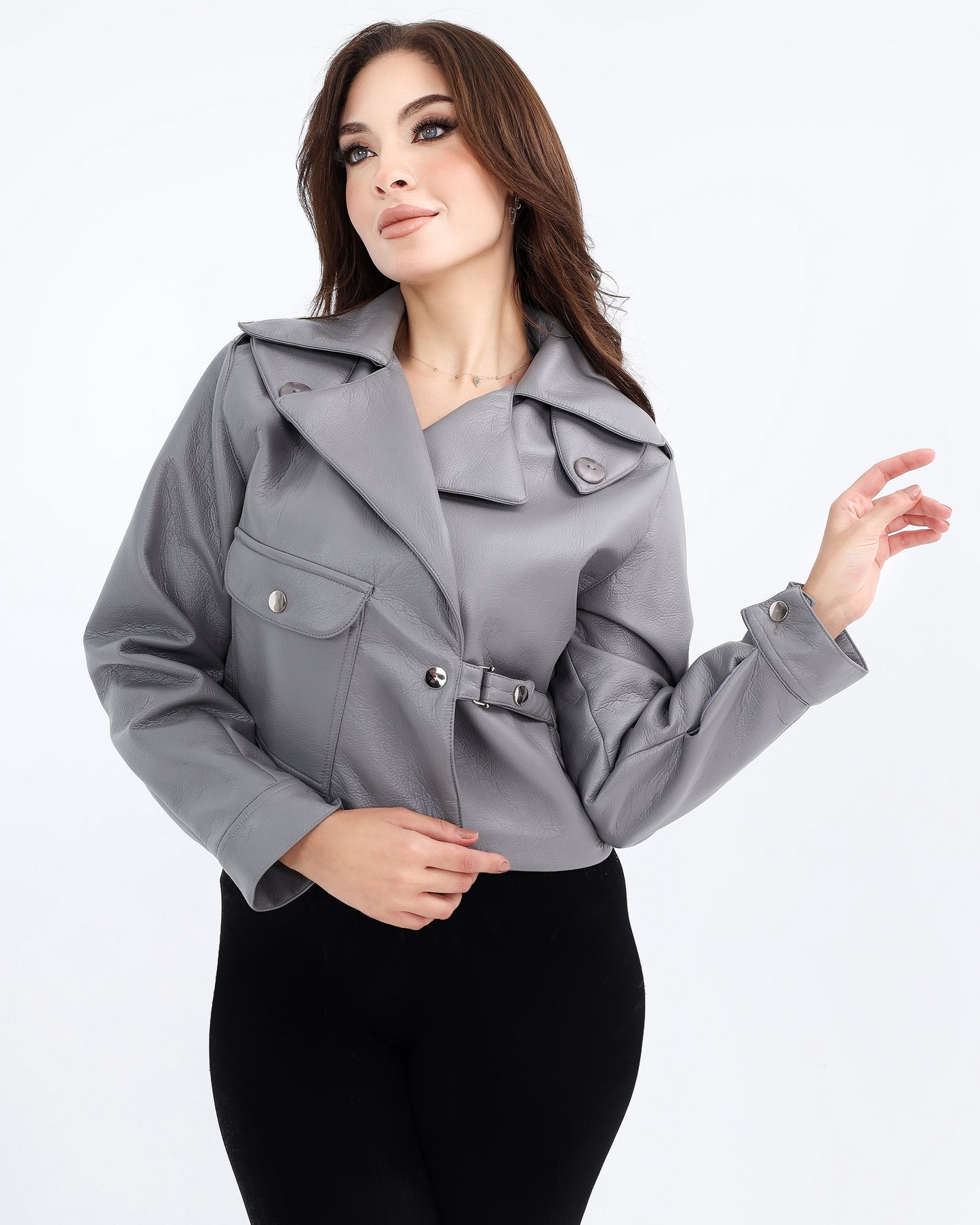 Short Leather Jacket – Bold and Versatile Style