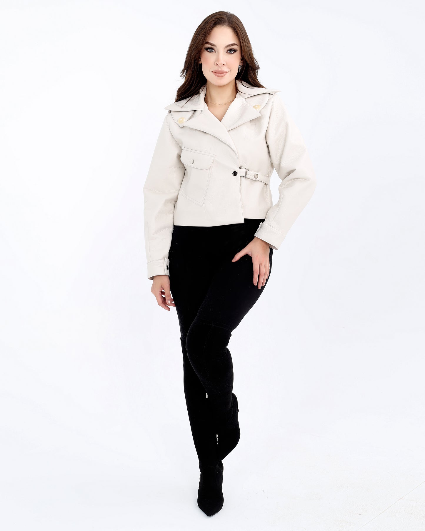 Short Leather Jacket – Bold and Versatile Style