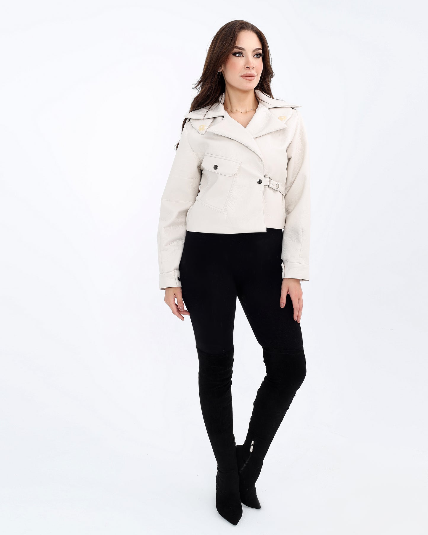 Short Leather Jacket – Bold and Versatile Style