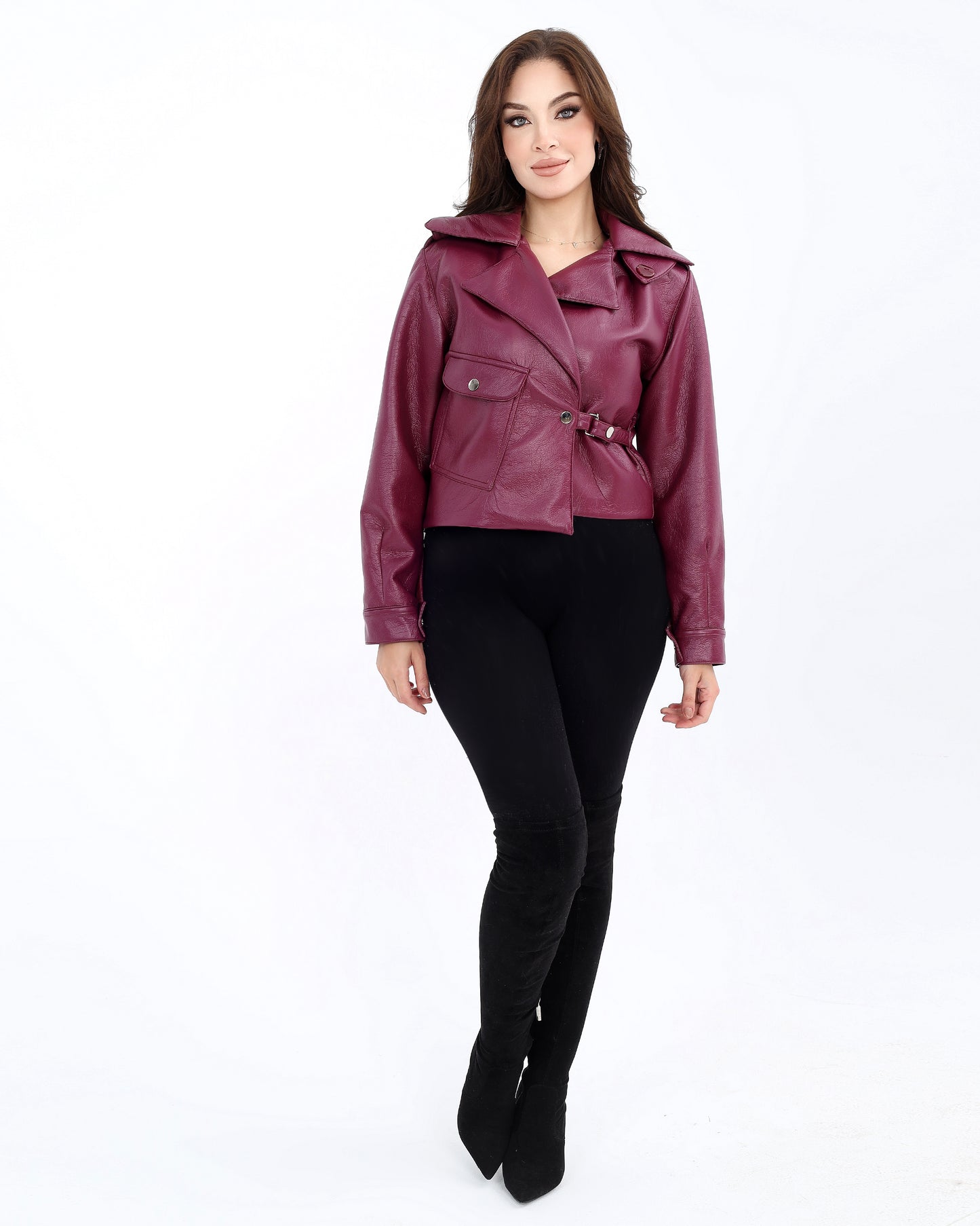 Short Leather Jacket – Bold and Versatile Style