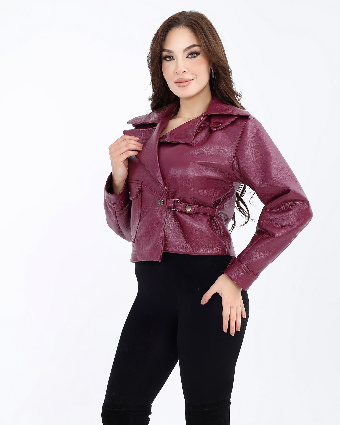 Short Leather Jacket – Bold and Versatile Style