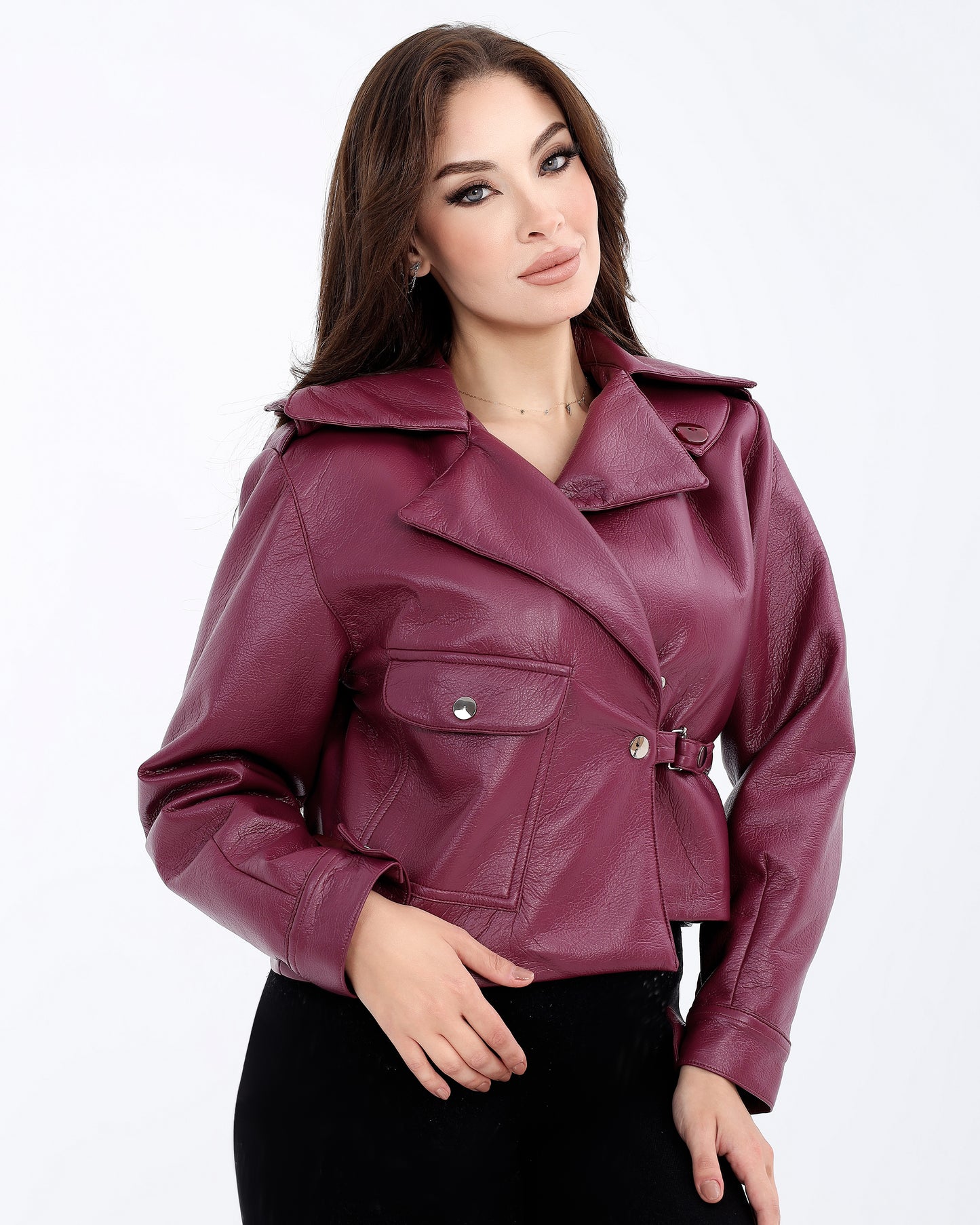 Short Leather Jacket – Bold and Versatile Style