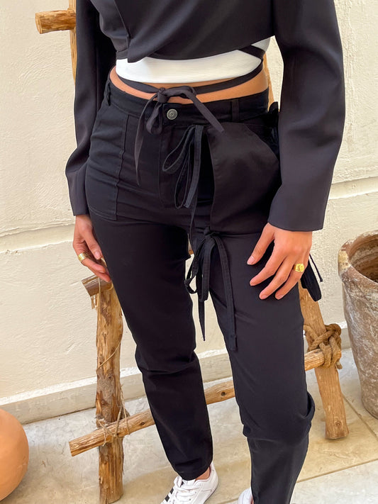 Stella Black Pocket Pants