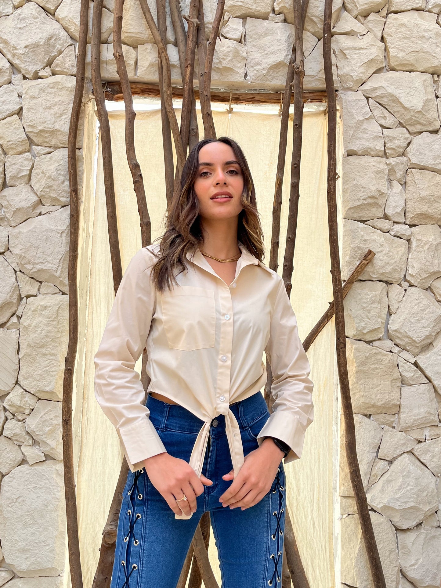 Mia Light Beige Shirt