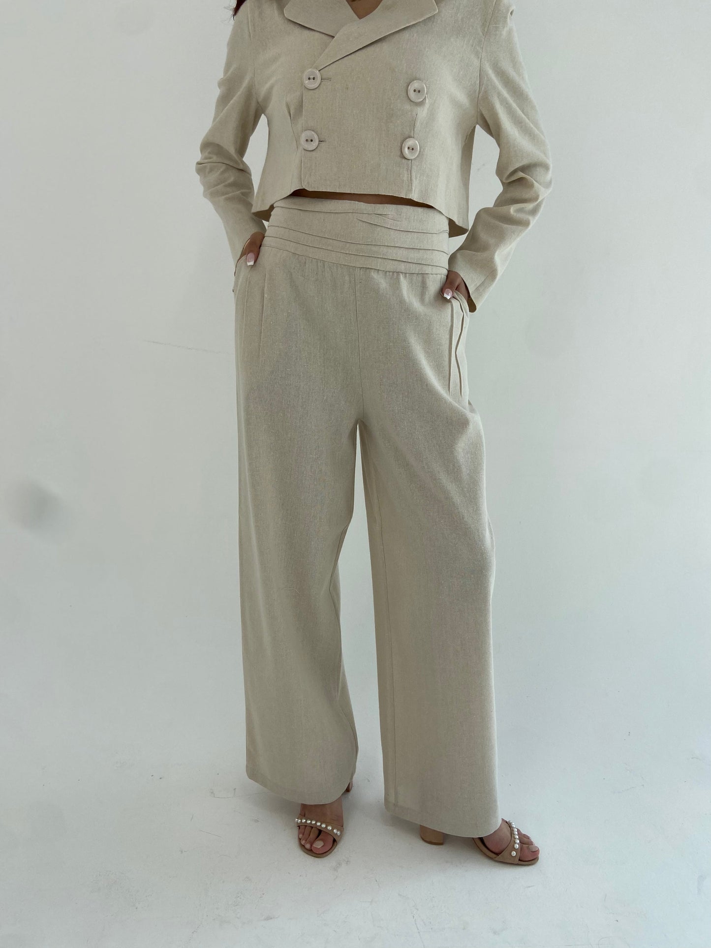 Sama Pure Linen Blazer